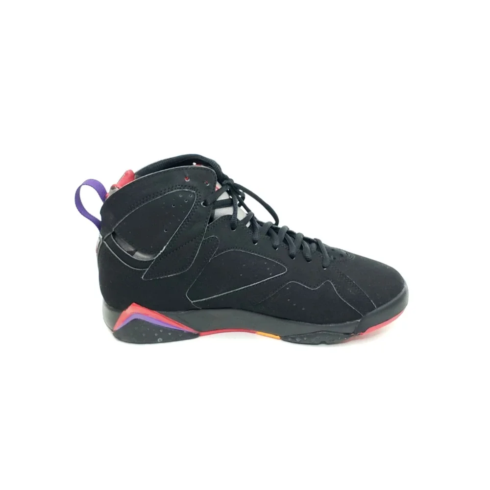 Nike Air Jordan 7 Retro Raptor Mens Basketball Shoes Black Red Purple US 8